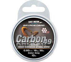 Savage Gear Lanko Carbon49 0,60mm 16kg 35lb 10m Coated Grey