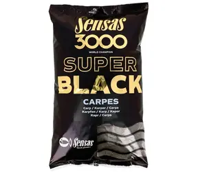 Sensas Vnadící směs 3000 Super Black Carpes (Kapr-černá) 1kg