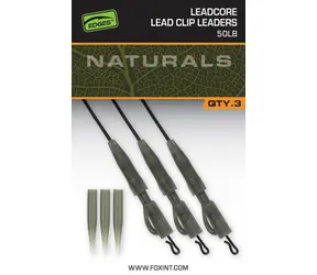 FOX Návazec Naturals Leadcore PG Lead Clip Leaders