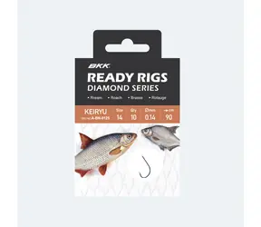 BKK Návazec Ready Rig Diamond Keiryu BN Velikost 14 0,10mm 70cm 10ks