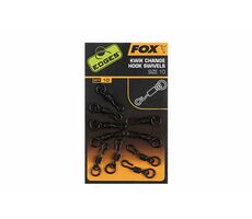 FOX Obratlík Edges Kwik Change Hook Swivels Velikost 10 10ks
