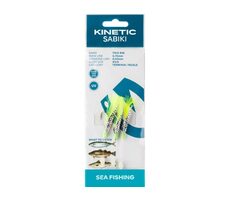 Kinetic Návazec Sabiki Trio Velikost 2/0 Chartreuse Flash
