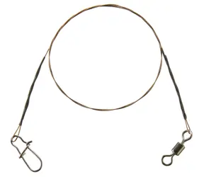 Cormoran Lanko 1x7 Wire Leader  Swivel and Snap Hook 6kg 70cm 2ks