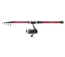 Saenger Sada prutu s navijákem Newcomer Set II 2,4m 15-45g Červená