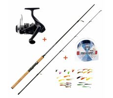 Mistrall Přívlačový set Lamberta XR Spin 2,7m 10-30g + vlasec a gumové nástrahy ZDARMA