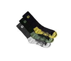 RidgeMonkey Ponožky APEarel Crew Socks 3ks 44-47 (UK 10-12)