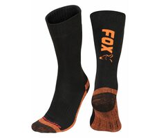 FOX Ponožky Black/Orange Thermolite Long Sock 44-47