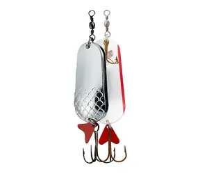 Effzett Třpytka Twin Spoon 10cm 60g Silver/Silver