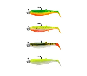Savage Gear Gumová nástraha Cannibal Shad 10cm 9g+10g Velikost 3/0 Darkwater Mix 4+4ks