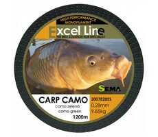 Sema Vlasec Carp Camo Green 1200m 0,25mm 8,4kg