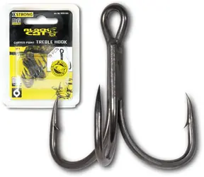 Black Cat Trojháček Curved Point Treble Hook DG Velikost #1 5ks