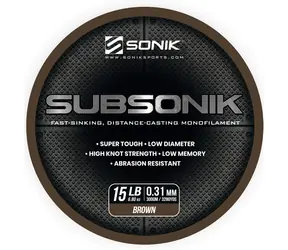 Sonik Vlasec Subsonik Brown 3000m 0,31mm 15lb