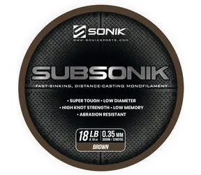 Sonik Vlasec Subsonik Brown 3000m 0,35mm 18lb
