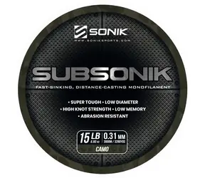 Sonik Vlasec Subsonik Camo 3000m 0,31mm 15lb