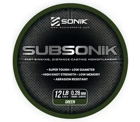 Sonik Vlasec Subsonik Green 3000m 0,28mm 12lb