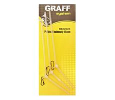 Graff Průjezd zahnutý 15cm Transparentní 3ks