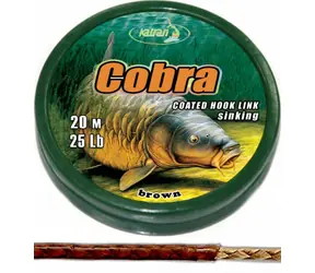 Katran Šňůrka Coated Braided Hook Link Cobra 20m 15lb 6,8kg