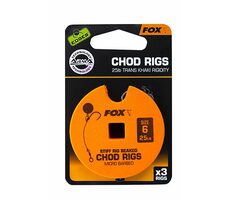 FOX Návazec Standard Chod Rigs Barbed Velikost 6 25lb 3ks