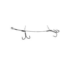 Savage Gear Návazec Carbon49 Double Stinger Velikost 1 10,5cm 16kg 2ks
