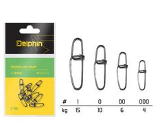 Delphin Karabinka Crosslock Snap C-03 Velikost 0 10ks