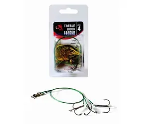 Fil Fishing Lanko Treble Hook Leader Velikost 2 15kg 30cm 3ks