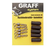 Graff Rychloobratlík + konektor 5ks Černá