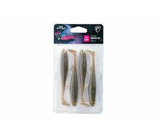 FOX Rage Gumová nástraha Slick Shad 11cm UV Motor Oil 4ks