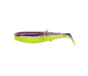 Savage Gear Gumová nástraha Cannibal Shad 10cm 9g Purple Glitter Bomb Fluo 5ks