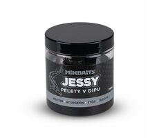 Mikbaits Pelety v dipu Jessy jeseter řada Jessy 250ml 20mm