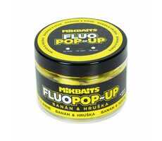 Mikbaits Plovoucí fluo boilie Banán Hruška 150ml 14mm
