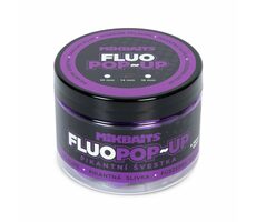 Mikbaits Plovoucí fluo boilie Pikantní švestka 150ml 14mm