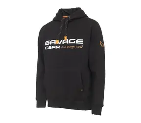 Savage Gear Mikina Cosmo Hoodie Black Ink XL