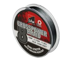 DAM Šňůra Crosspower 8-Braid Dark Grey 150m 0,10mm 5,4kg 12lb