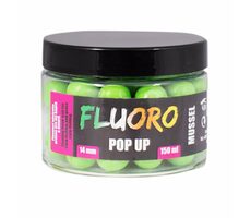LK Baits Pop-Up Fluoro Boilies Mussel 150ml 14mm