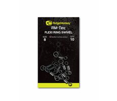 RidgeMonkey Obratlík Connexion Flexi Ring Swivel Velikost 8 10ks
