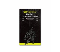 RidgeMonkey Obratlík Connexion QC Heli Ring Swivel Velikost 8 8ks
