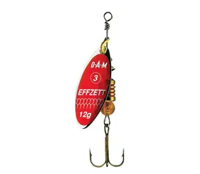 Effzett Třpytka Predator Spinner 12g Velikost 3 Red-Glitter