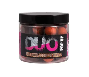 LK Baits Pop-Up DUO X-Tra Sea Food/Compot NHDC 200ml 18mm