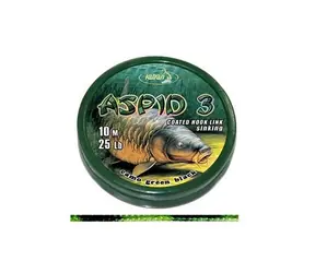 Katran Šňůrka Coated Braided Hook Link Aspid 3 10m 25lb 11,4kg