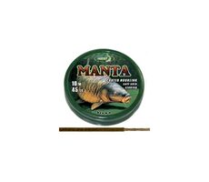 Katran Šňůrka Coated Braided Hook Link Manta Brown 10m 45lb 20,5kg