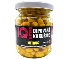 LK Baits Partikl IQ Method Dipovaná kukuřice Citrus 220ml