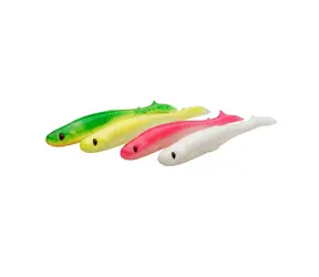 Savage Gear Gumová nástraha Slender Scoop Shad 15cm 17g Dark Water Mix 4ks