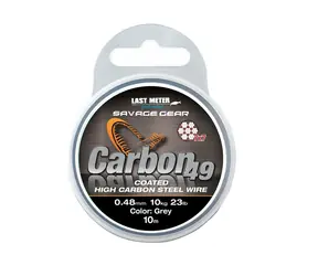 Savage Gear Lanko Carbon49 0,48mm 11kg 24lb 10m Coated Grey