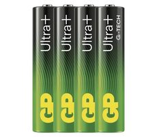GP Alkalická baterie Ultra Plus AAA (LR03) 4ks