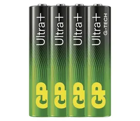 GP Alkalická baterie Ultra Plus AAA (LR03) 4ks