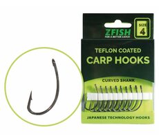 Zfish Háček Teflon Hooks Curved Shank Velikost 6 10ks