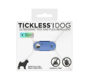 TICKLESS Mini dog Modrá / Nabíjecí ultrazvukový odpuzovač klíšťat a blech