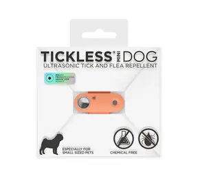 TICKLESS Mini dog Oranžová / Nabíjecí ultrazvukový odpuzovač klíšťat a blech 
