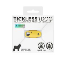 TICKLESS Mini dog Žlutá / Nabíjecí ultrazvukový odpuzovač klíšťat a blech 