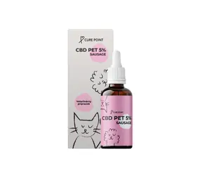 Cure Point CBD PET 5% Olej pro psy Sausage 10ml / s příchutí klobásy 
